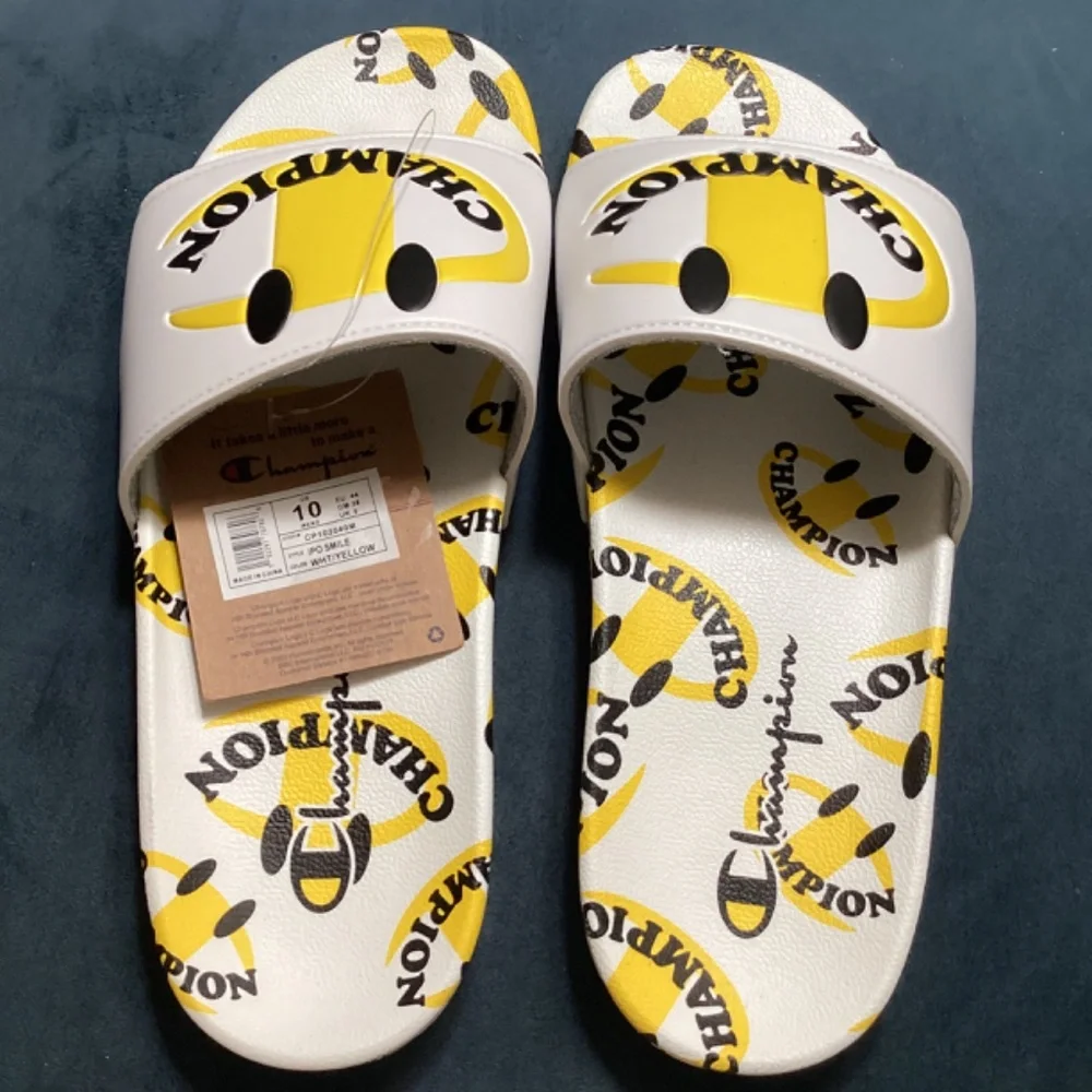 Champion White Slides Sandals